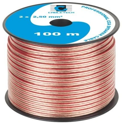 Cabletech Kolonėlių kabelis CCA 2.5mm 100m