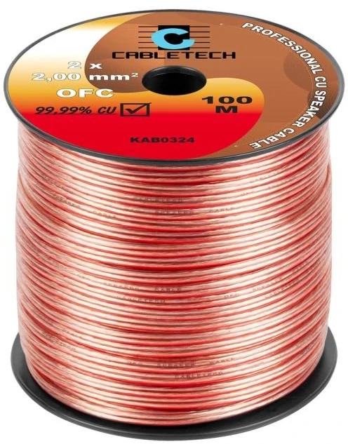 Cabletech Kolonėlių kabelis OFC 2mm 100m