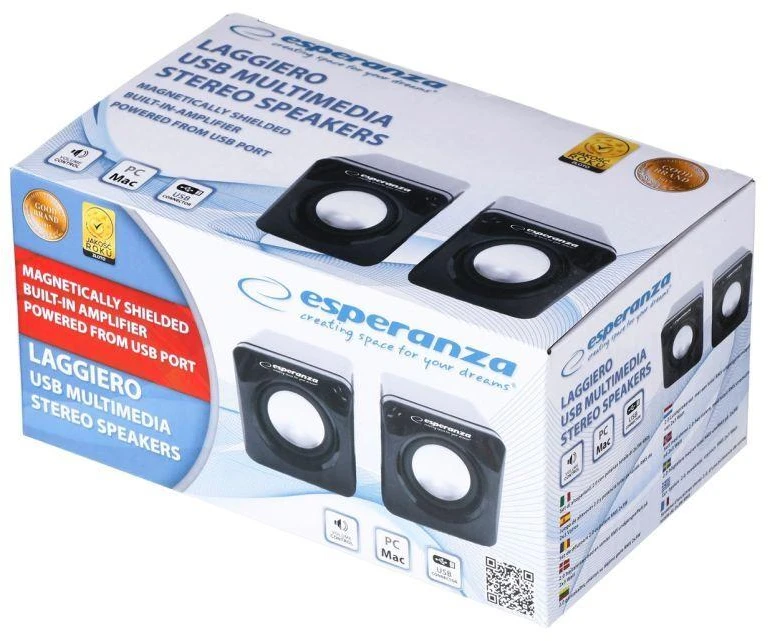 Titanum Kolonėlės Esperanza 2.0 Leggiero EP111 Cube USB - 2 x 3 W