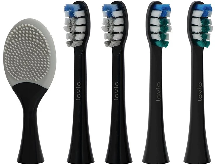Garsinis dantų šepetėlis Lovio SonicProtect PRO, juodas