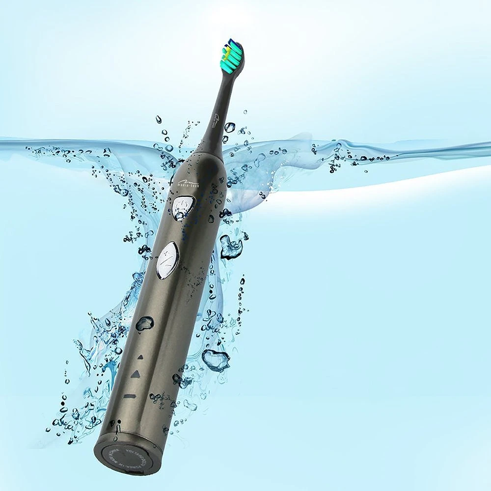 Elektrinis dantų šepetėlis su Sonic WaveClean technologija Media-Tech MT6510, su kelioninė dėtuve ir 2 antgaliais
