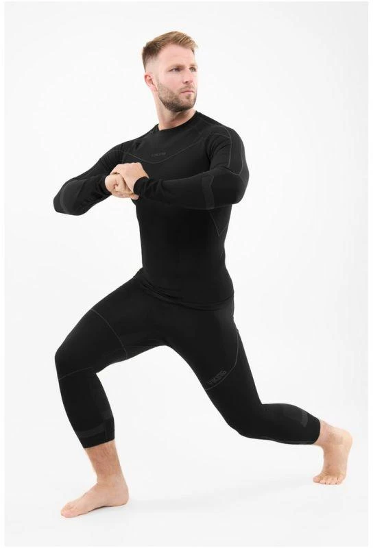 VIKING Gary 3/4 Set Bamboo men's underwear, dydis L, juodas