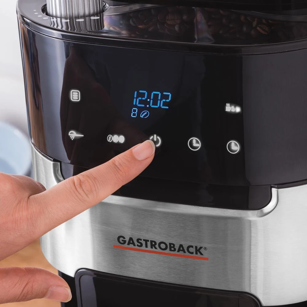 Gastroback 42711S filtrinis kavos aparatas su malūnėliu Grind & Brew Pro Thermo