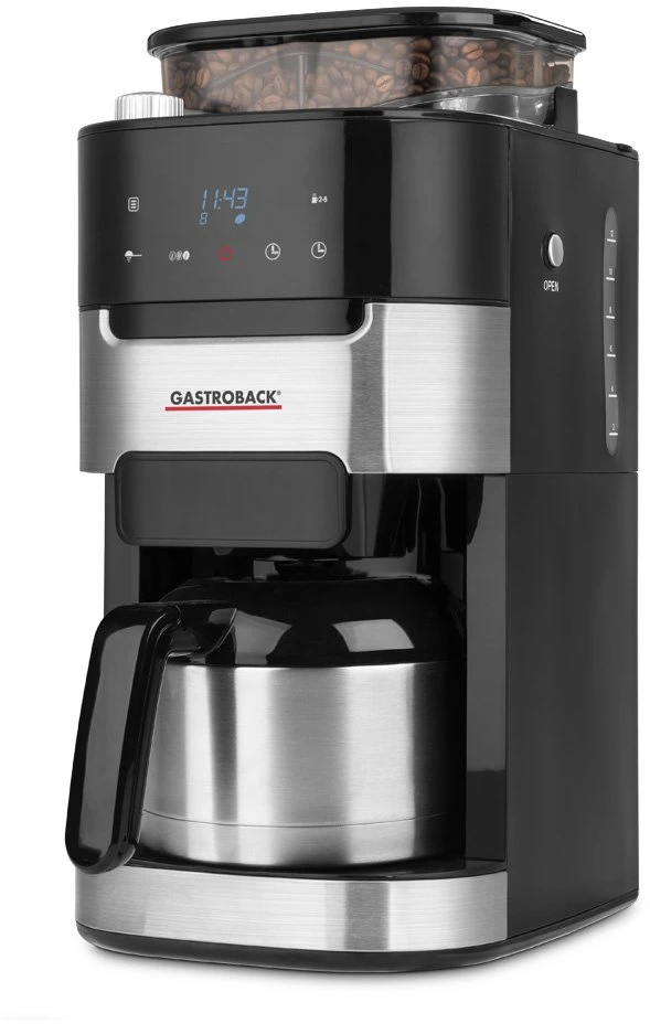 Gastroback 42711S filtrinis kavos aparatas su malūnėliu Grind & Brew Pro Thermo