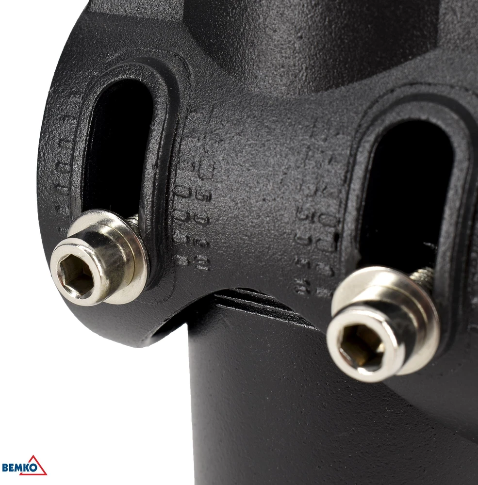 Bemko Gatvės šviestuvo (50W) montavimo adapteris, juodas