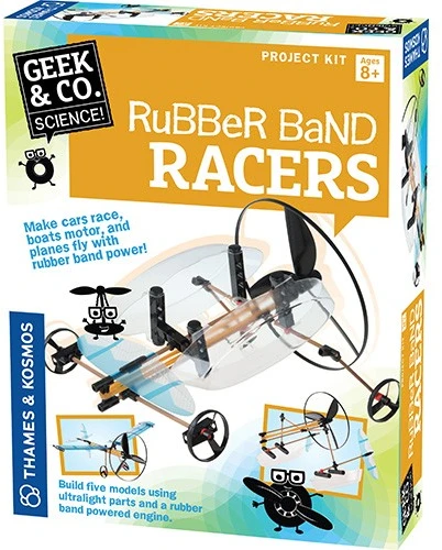 Thames Kosmos Geek&Co mokslinis rinkinys Rubber Band Racers