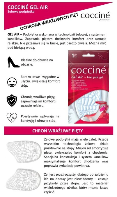 GEL AIR – gelinės kulno pagalvėlės – universalūs moteriški puspadžiai