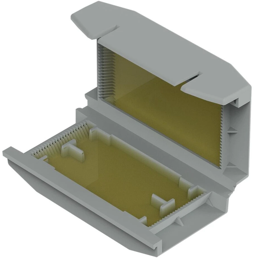 Gelinė sujungimo dėžutė Wago 207-1372 (IPX8, 32,7x17,8x56,9 mm, pilka)