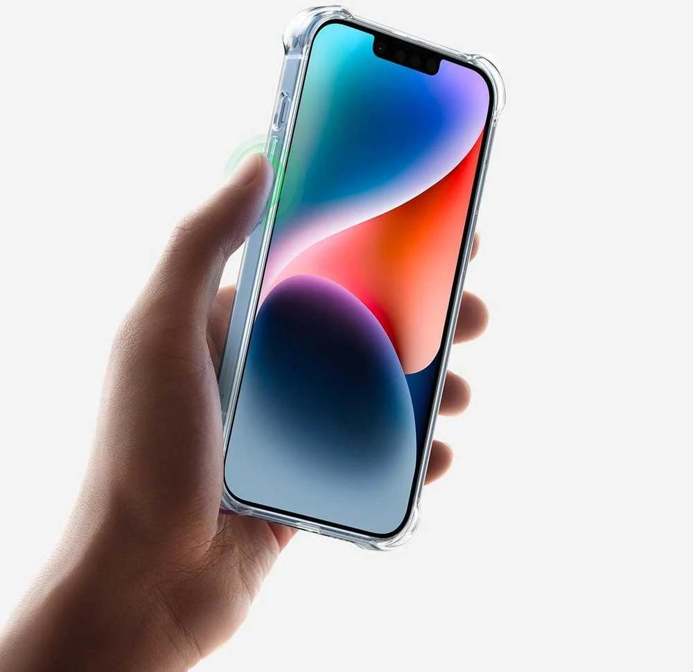 Ugreen Udėklas telefonui žalios spalvos Gel Bright Cushion Protective Apple iPhone 14 Plus dėklas telefonui skaidrus (LP602)