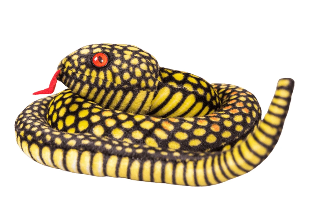Maskotka Minkšta geltona gyvatė, 100 cm