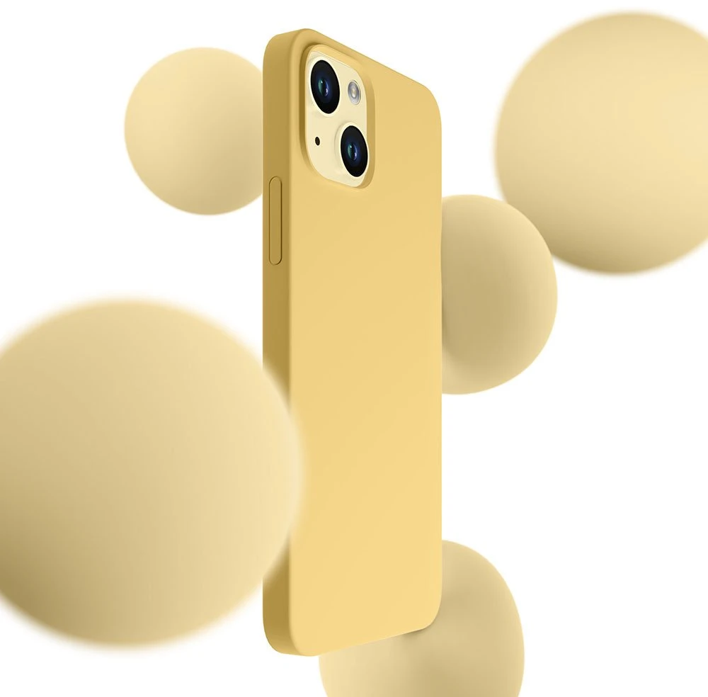 Nezatříděno 3Mk Protection 3 mk Hardy silikoninis „MagCase“ dėklas, skirtas „iPhone 15 Plus“ – geltonas