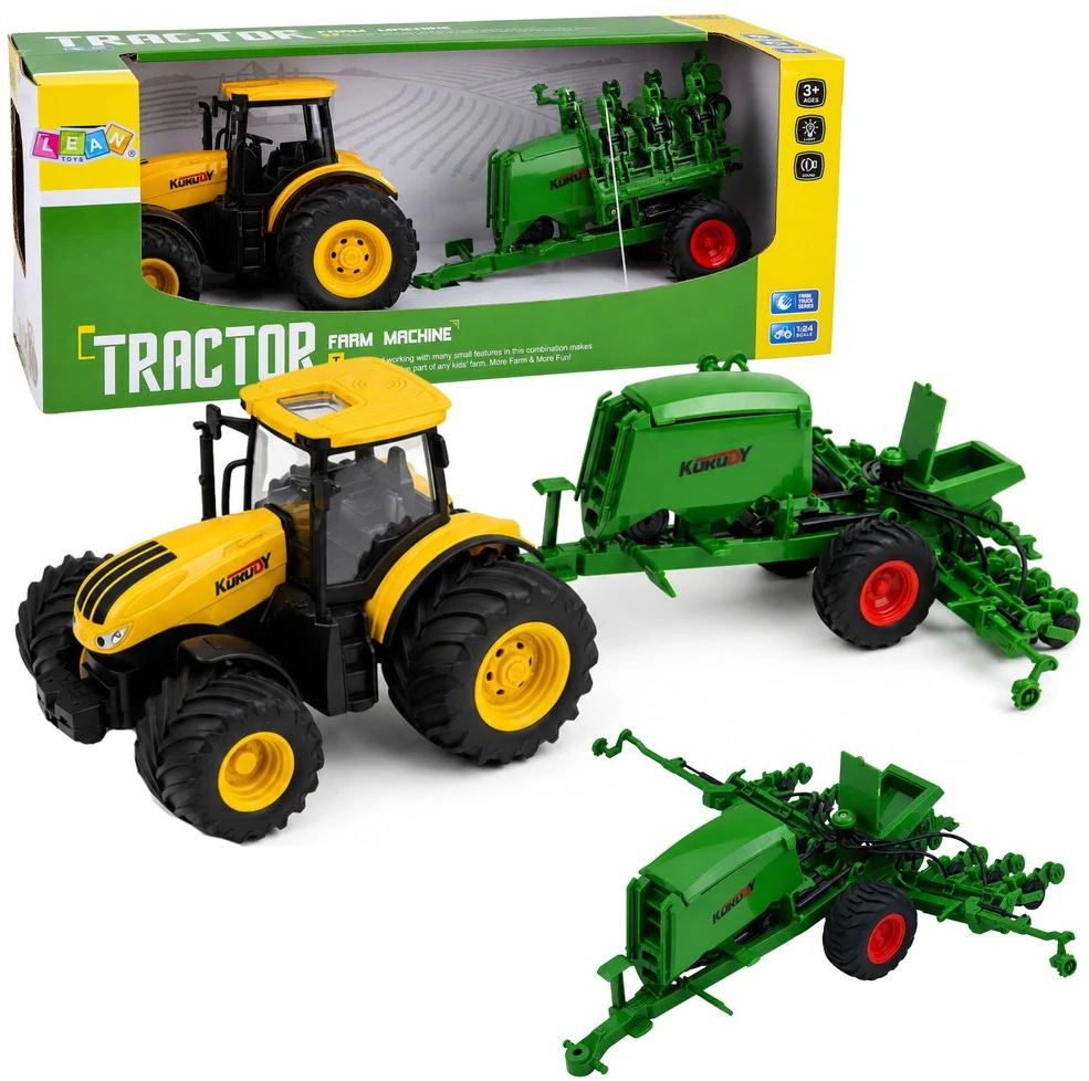 Lean Toys Žemės ūkio traktorius 1:24