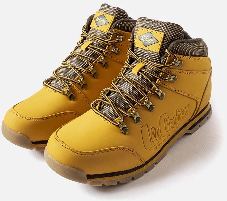 Geltonos spalvos odiniai Lee Cooper batai LCJ 0706M