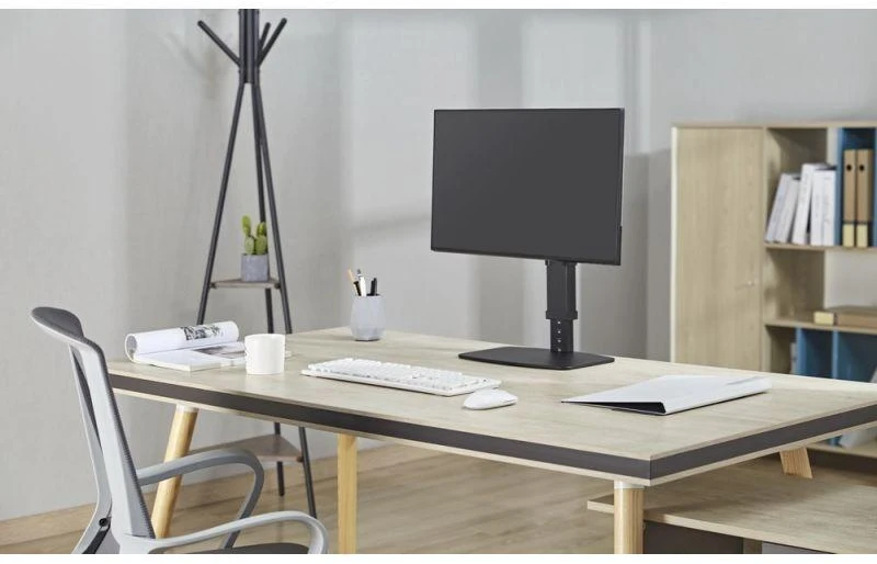 Laikiklis Gembird MS-D1ST-02 Height adjustable full-motion monitorius desk stand, 17"-32", juodas