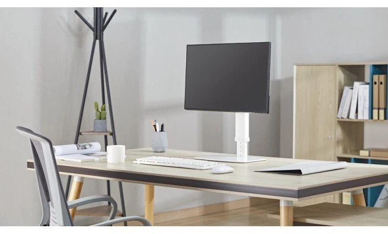 Laikiklis Gembird MS-D1ST-02 Height adjustable full-motion monitorius desk stand, 17"-32", juodas