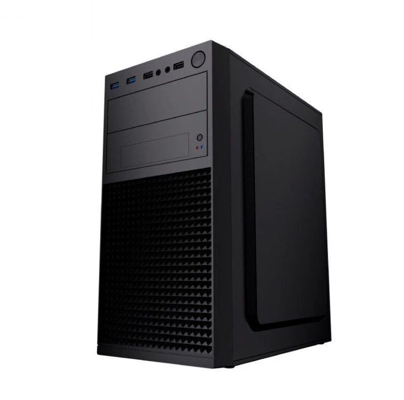 GEMBIRD FORNAX K300 mini-bokštelio korpusas (2x USB 3.0, 2x USB 2.0, HD garso) juodas