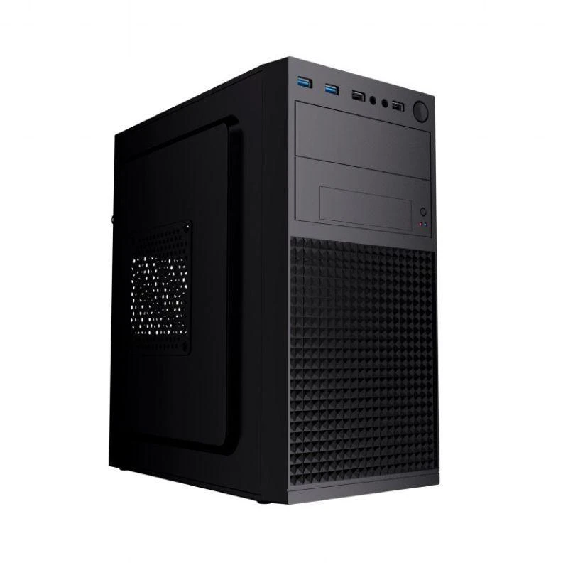 GEMBIRD FORNAX K300 mini-bokštelio korpusas (2x USB 3.0, 2x USB 2.0, HD garso) juodas