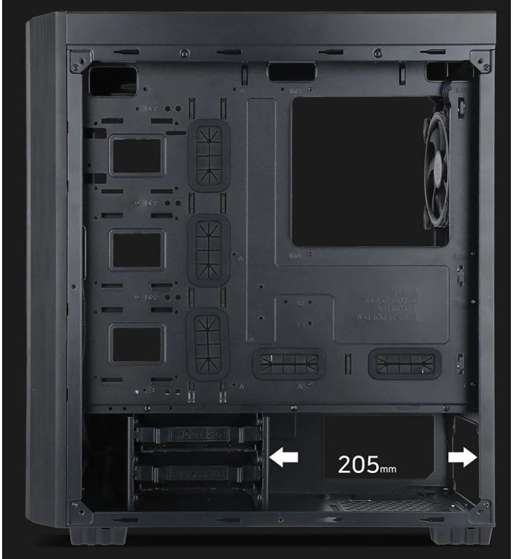 GEMBIRD Midi-tower kompiuterio dėklas Furnax K500 ATX