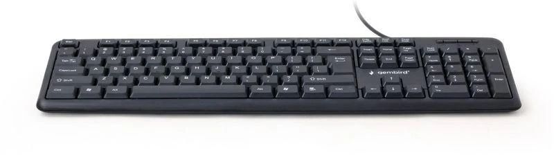 GEMBIRD KB-U-103 Klaviatūra (USB 2.0; JAV išdėstymas; juoda)