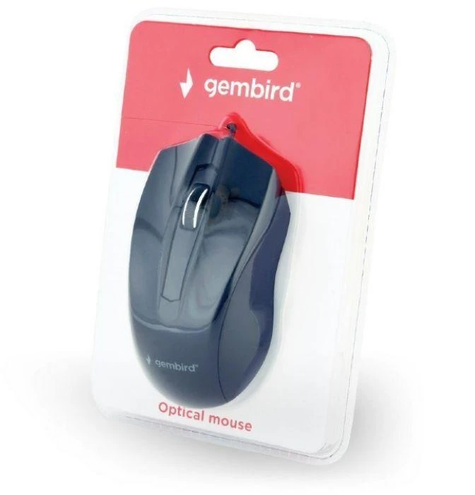 GEMBIRD MUS-3B-01 pelė (optinė; 1000 DPI; juoda)