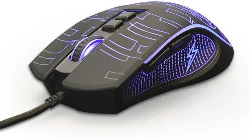 Gembird USB LED Pelė žaidimams MUS-6B-GRAFIX-01 Juodas