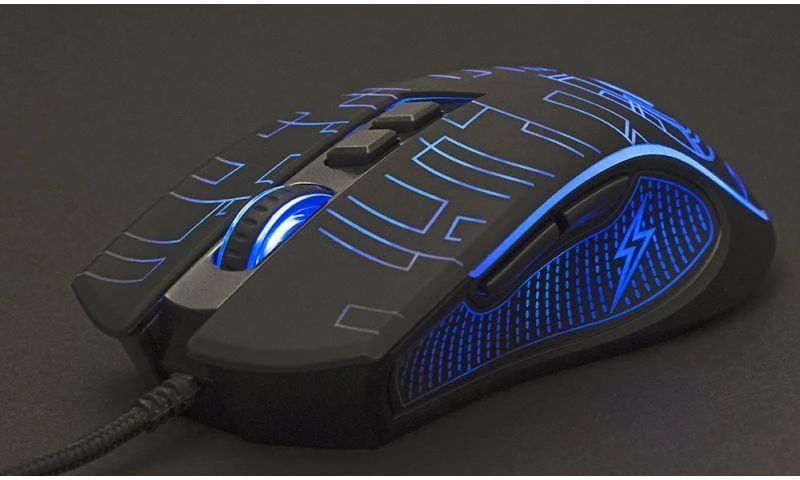 Gembird USB LED Pelė žaidimams MUS-6B-GRAFIX-01 Juodas