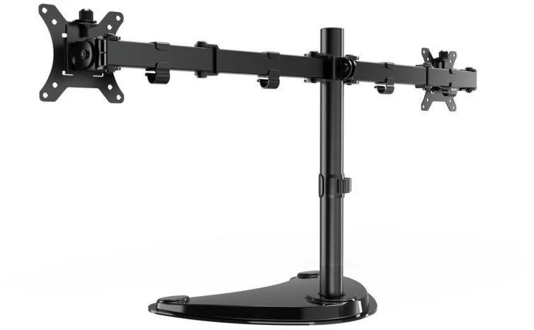 Laikiklis Gembird MS-D2ST-02 Monitorius desk stand (rotate, tilt, swivel), 13”-32”, juodas