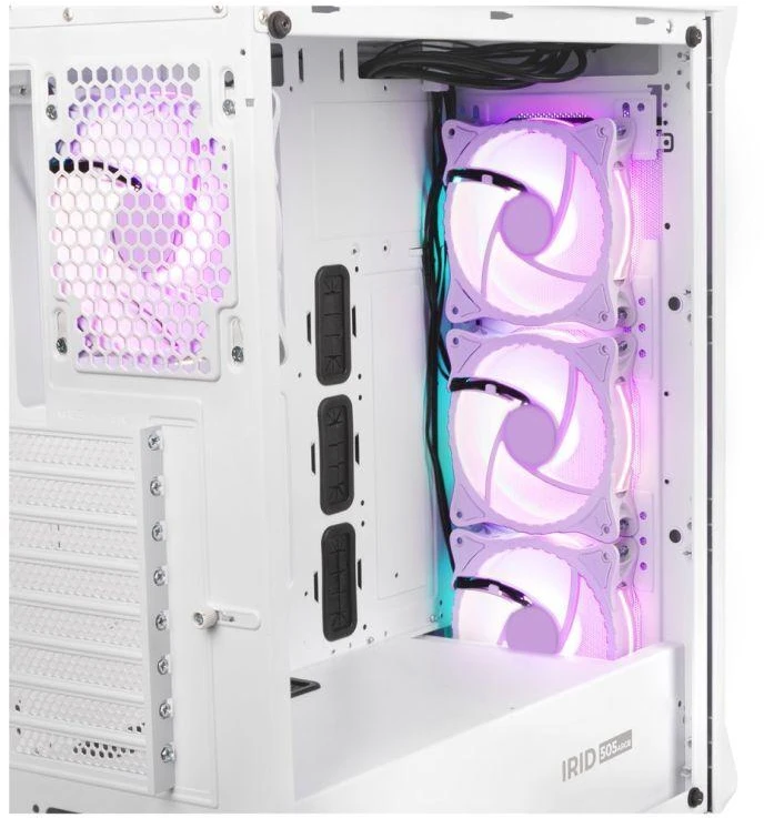 Genesis | Kompiuterio korpusas | IRID 505 ARGB | Šoninis langas | Baltas | Midi Tower | ATX