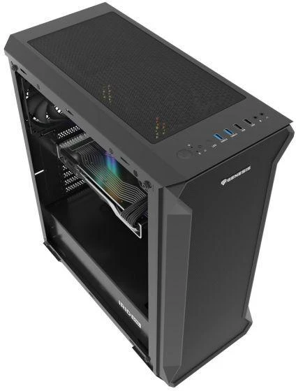 Ausinės GENESIS IRID 505F Midi korpusas su langu USB 3.0 NPC-1997