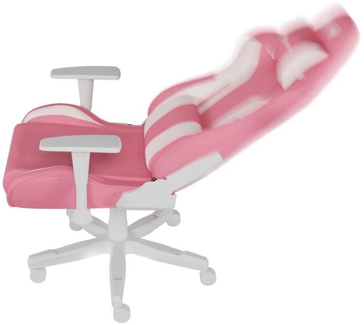 Genesis Gaming Chair Nitro 710 Atlošo apmušalų medžiaga: Eko oda, Sėdynės apmušalų medžiaga: Eko oda, Pagrindo medžiaga: Nailonas, Ratukų medžiaga: Nailonas su CareGlide danga | Rožinė/Baltas