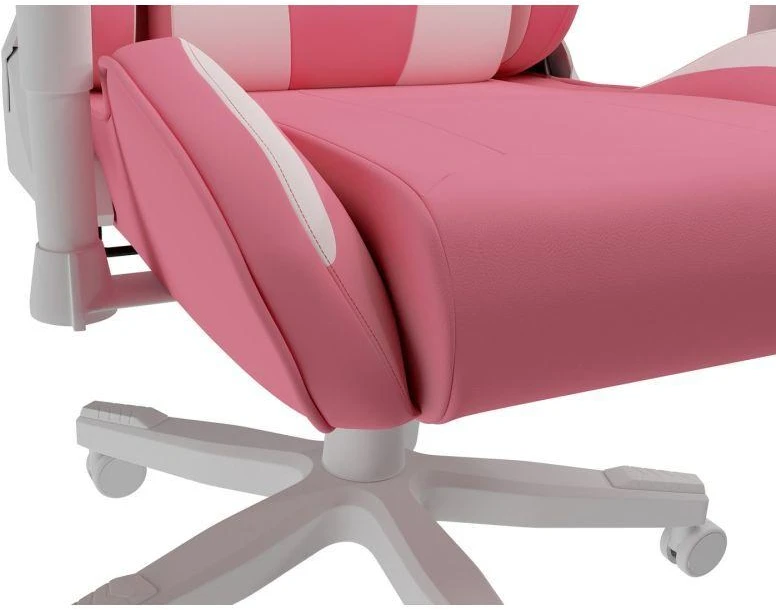 Genesis Gaming Chair Nitro 710 Atlošo apmušalų medžiaga: Eko oda, Sėdynės apmušalų medžiaga: Eko oda, Pagrindo medžiaga: Nailonas, Ratukų medžiaga: Nailonas su CareGlide danga | Rožinė/Baltas