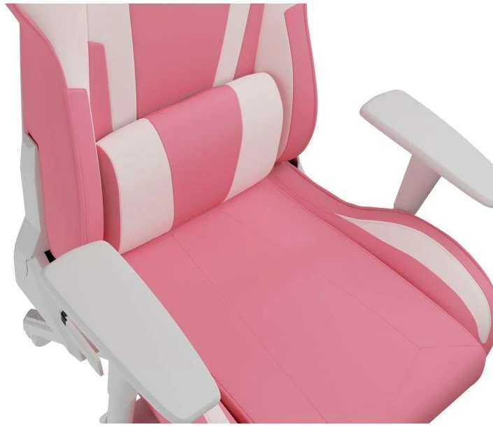 Genesis Gaming Chair Nitro 710 Atlošo apmušalų medžiaga: Eko oda, Sėdynės apmušalų medžiaga: Eko oda, Pagrindo medžiaga: Nailonas, Ratukų medžiaga: Nailonas su CareGlide danga | Rožinė/Baltas