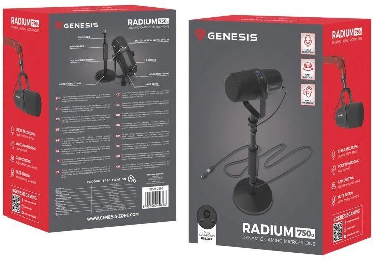 Genesis Radium 750D studijinis USB/XLR trikojis