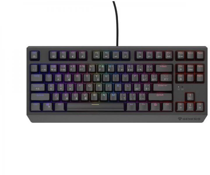 GNS Klaviatūra žaidimams GENESIS THOR 230 TKL CZ/SK RGB MECHANICAL OUTEMU Raudonas Juodas HOT SWAP