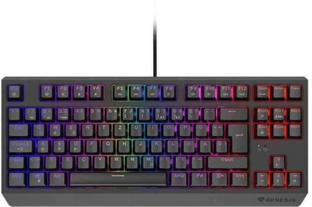 GNS ŽAIDIMŲ KLAVIATŪRA GENESIS THOR 230 TKL DE RGB MECHANINĖ OUTEMU Raudonas JUODA HOT SWAP