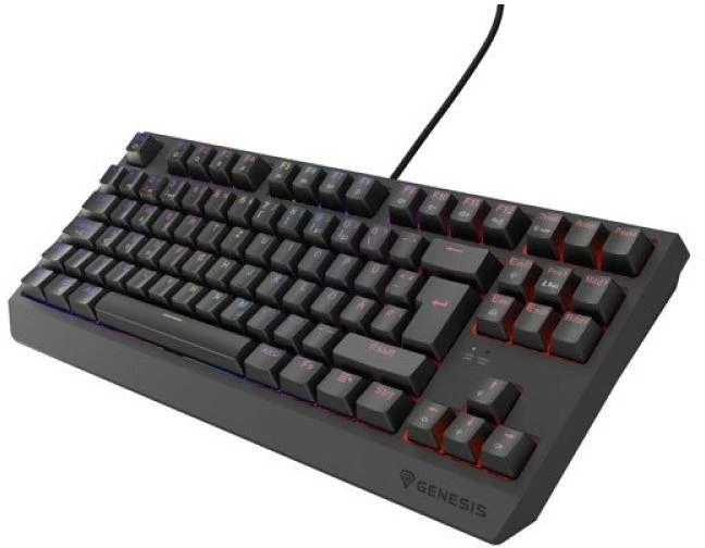 GNS ŽAIDIMŲ KLAVIATŪRA GENESIS THOR 230 TKL DE RGB MECHANINĖ OUTEMU Raudonas JUODA HOT SWAP