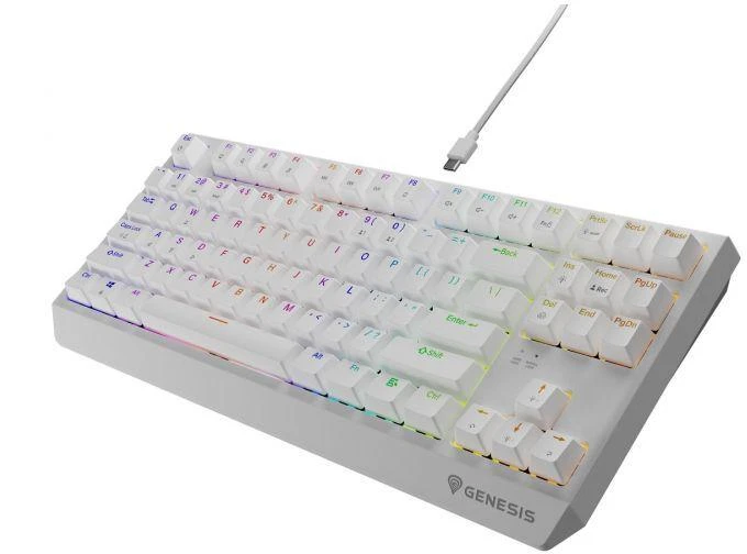 Ausinės GENESIS Thor 230 TKL USB + RF QWERTY klaviatūra