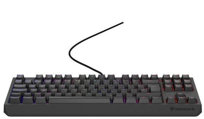 GNS GENESIS Thor 230 TKL klaviatūra Žaidimams USB QWERTY Ispanas Juoda