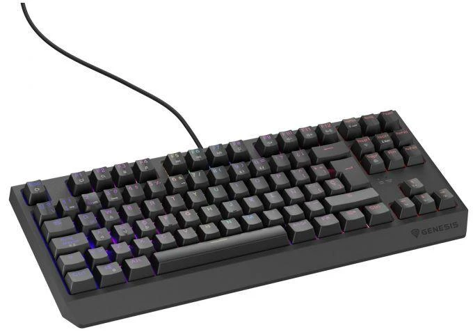 GNS GENESIS Thor 230 TKL klaviatūra Žaidimams USB QWERTY Ispanas Juoda