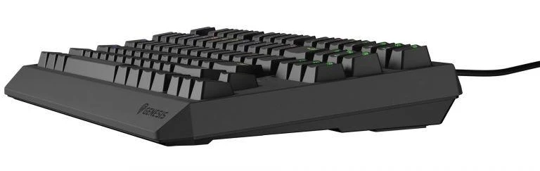 Ausinės GENESIS Thor 230 TKL žaidimų klaviatūra USB QWERTY JAV Anglų Juoda