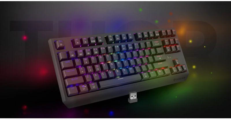 Genesis | THOR 230 | Mechaninė klaviatūra žaidimams | Wireless | US | Outemu Raudona | Juodas