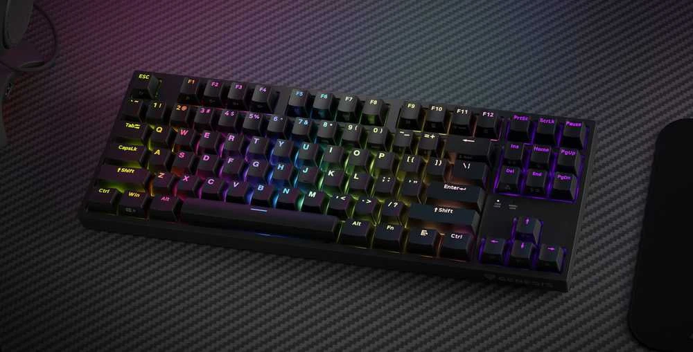 Genesis | THOR 404 TKL | Mechaninė klaviatūra žaidimams | su laidu | US | Kailh Box Brown V2 | Juodas | RGB