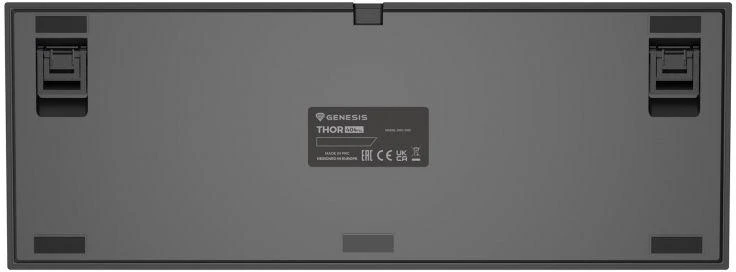 GNS GENESIS Thor 404 TKL klaviatūra Žaidimams USB QWERTZ Vokiečių Juoda
