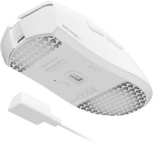 Pelė Myszka žaidimams Genesis Zircon 880 Pro belaidė 30000 dpi optinė balta
