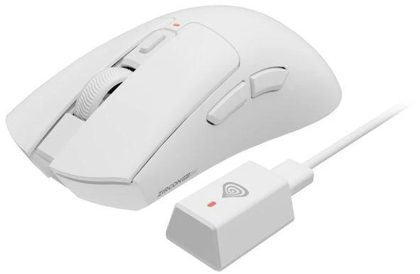 Pelė Myszka žaidimams Genesis Zircon 880 Pro belaidė 30000 dpi optinė balta