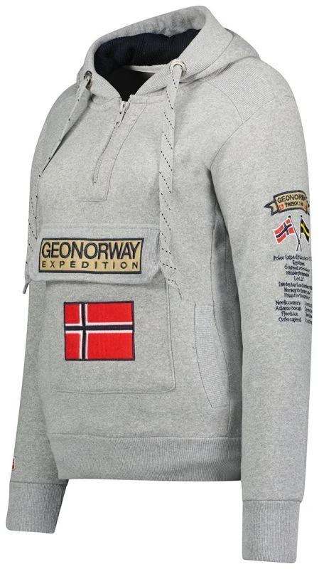 Geographical Norway 3/4 Gymclass Distri M WU1293H/GN B-Pilkas sportinis džemperis