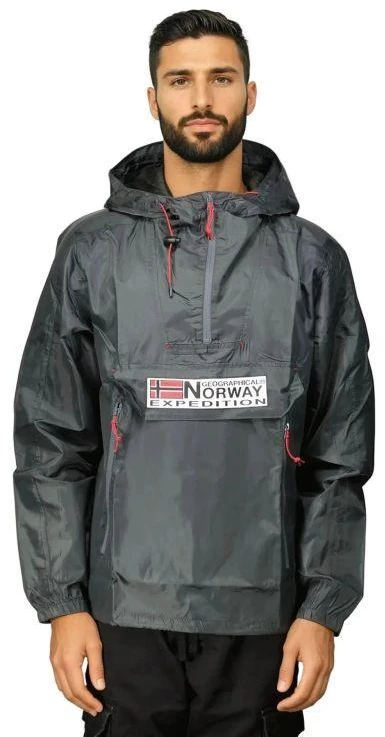 Geographical Norway Choupa vyriška tamsiai pilka pavasarinė striukė 244 Goz-Art tamsiai pilka (WW4243H/GN-Dark Pilkas)