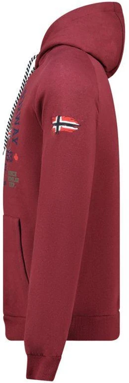 Geographical Norway DB 100 M džemperis WZ3006H/GN-Burgundija