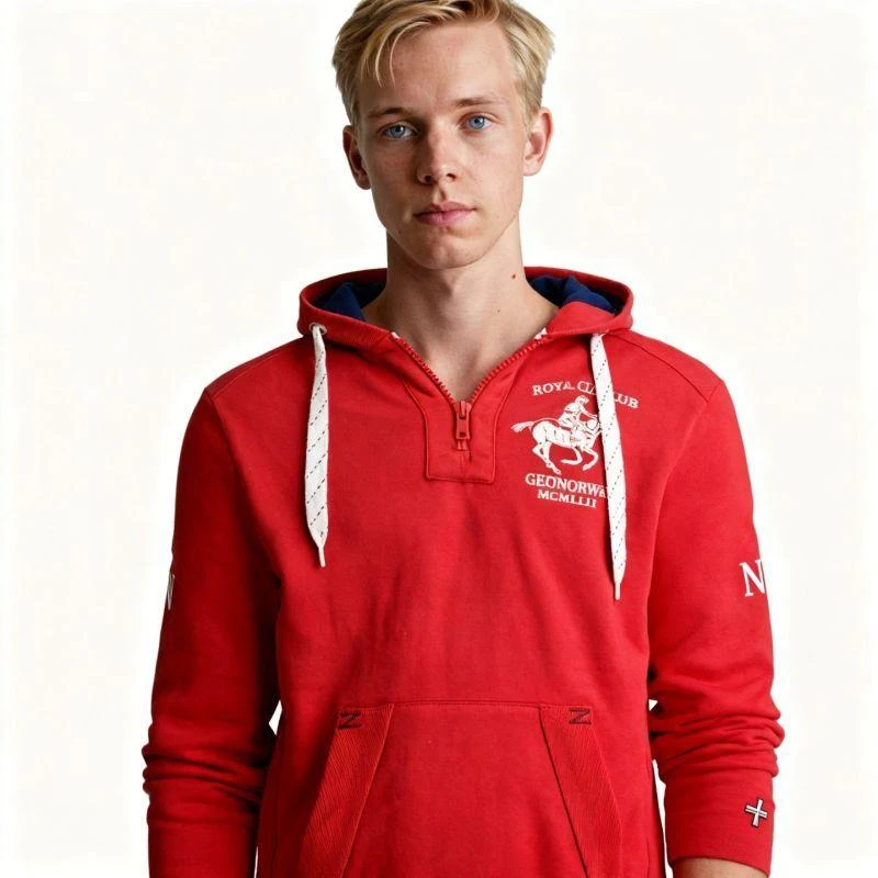 Geographical Norway Folton EO 100 M džemperis WW4783H/GNO-Raudona