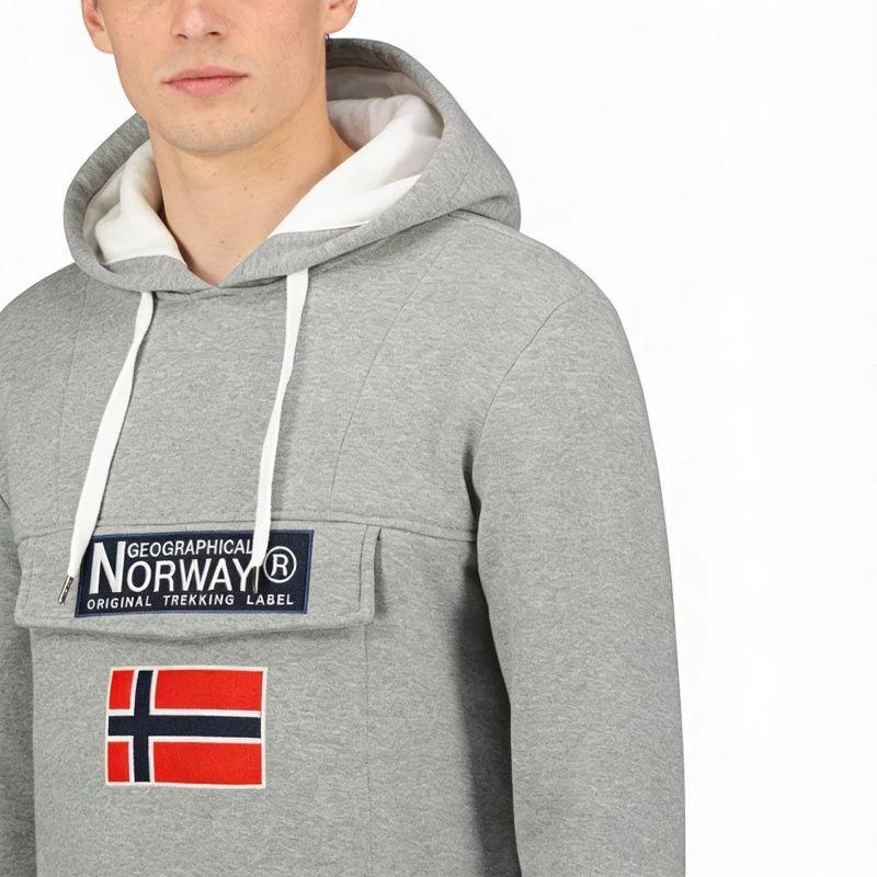Geographical Norway Gadrien DB 054 M džemperis WW6114H/GN/Blended pilka / balta